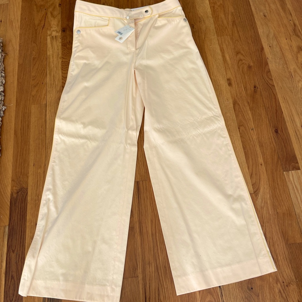 NWT Tory Burch wide-legged trousers. Size 10. Pristine condition.